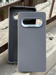 Samsung Galaxy "S10 Plus" Leather Textured Case - Gray