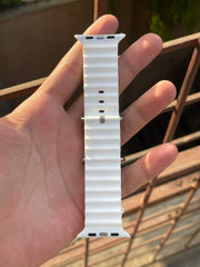 Apple Watch Silicone "Ocean Band" - White