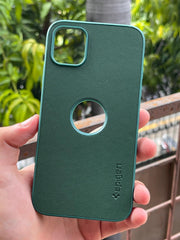 iPhone "11" Spigen Rugged Texture "LOGO-CUT" Case - Green