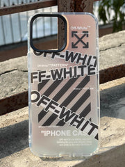 iPhone "13 Pro Max" Rainbow Translucent Shade Matte Case - Offwhite