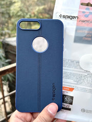 iPhone "7/8 Plus" Spigen Premium Woven Stitched Case - Blue