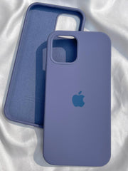 iPhone "12/12 Pro" Silicone Case "Steel Blue"