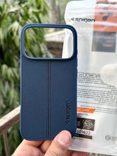 iPhone "17 Pro" Spigen Premium Woven Stitched Case - Blue