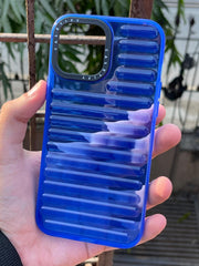 iPhone "13 Pro Max" Translucent Jump Style Silicone Case - Navy Blue