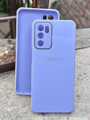 Oppo "A16" Tempered Glass "Chrome" Case - Purple