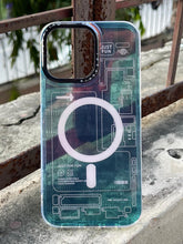 iPhone "14 Pro Max" Translucent Circuit Case - Green