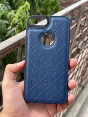 iPhone "7/8 Plus" Spigen Premium Leather Case - Blue