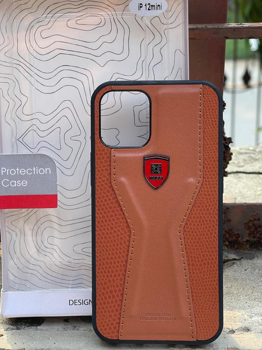 iPhone "12 Mini" Luxury "MIKKI" Leather Case - Brown