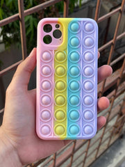 iPhone "11 Pro Max" Fidget Stress Release Pop-Up Case - Pink & Purple