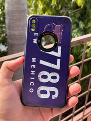 iPhone "XS MAX" Silicone "Retro" Edition Case - Purple