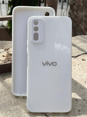 Vivo "Y20" Tempered Glass "Solid" Case - White