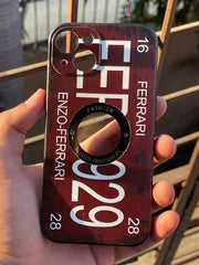 iPhone "13" Silicone "Retro" Edition Case - Maroon