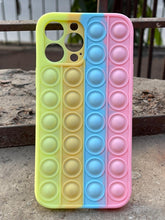 iPhone "13 Pro Max" Fidget Stress Release Pop-Up Case - Green & Pink