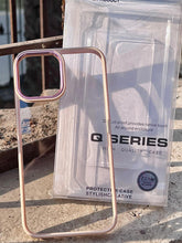 iPhone "12 Pro Max" Q-Series Premium Transparent "Ultra Hybrid" Case - Rose Gold