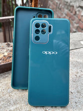 Oppo "F19 Pro" Tempered Glass "Chrome" Case - Green
