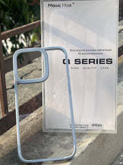 iPhone "13 Pro" Q-Series Premium Transparent "Ultra Hybrid" Case - Sierra Blue