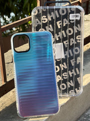 iPhone "11 Pro Max" Rainbow Translucent Case - Blue
