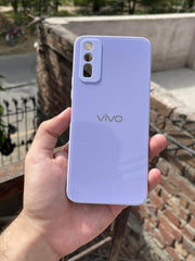 Vivo "Y20" Tempered Glass "Solid" Case - Purple