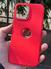 iPhone "13 Pro Max" Premium Ring Silicone Case - Red