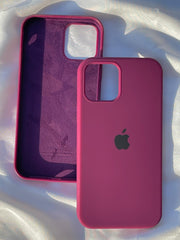 iPhone "12/12 Pro" Silicone Case "Plum"