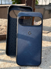 Google Pixel "9 Pro" Premium Leather Texture Case - Blue