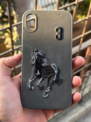 iPhone "XR" Polo Embroidered Case - Dark Gray