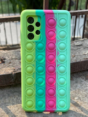 Samsung Galaxy "A72" Fidget Stress Release Pop-Up Case - Multi Green