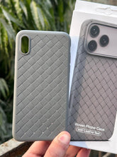 iPhone "X/XS" Premium Woven "Leather Feel" Case - Gray