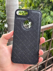 iPhone "7/8 Plus" Spigen Premium Leather Case - Black