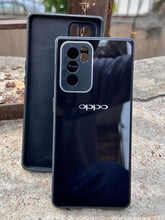 Oppo "Reno 6 Pro" Tempered Glass "Chrome" Case - Black