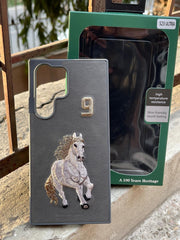 Samsung Galaxy "S23 ULTRA" Polo Embroidered Case - Gray