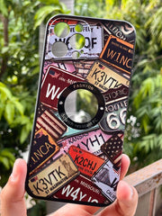 iPhone "12 Pro Max" Silicone "Retro" Edition Case - Number Plate