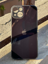 iPhone "13" Tempered Glass "Chrome" Case - Black