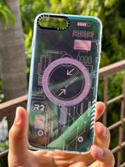 iPhone "7/8 Plus" Translucent Circuit Case - Black