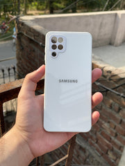 Samsung Galaxy "A12" Tempered Glass "Solid" Case - White