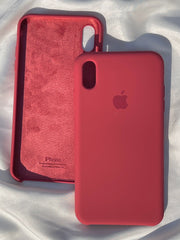 iPhone "XS Max" Silicone Case "Candy Red"