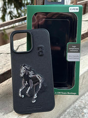iPhone "14 Pro Max" Polo Embroidered Case - Black