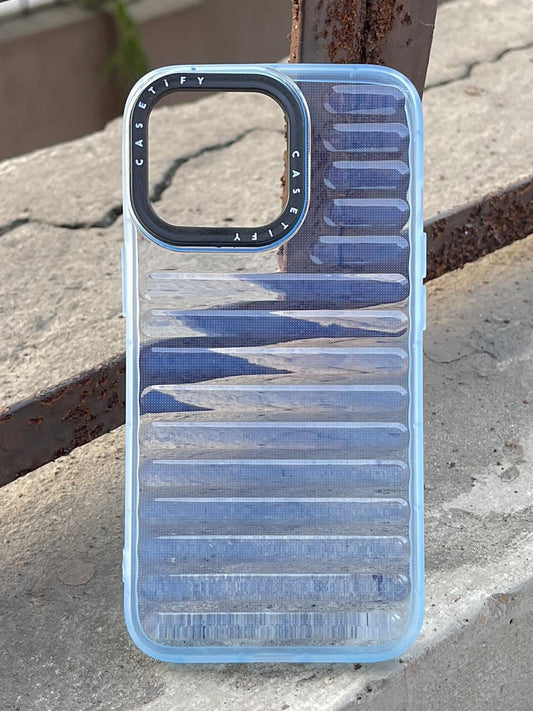 iPhone "13 Pro" Translucent Jump Style Silicone Case - Sierra Blue