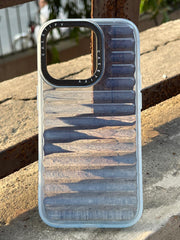 iPhone "14 Pro" Translucent Jump Style Silicone Case - Sierra Blue