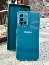 Oppo "F19" Tempered Glass "Chrome" Case - Green