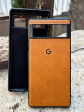 Google Pixel "6" Premium Leather Texture Case - Orange