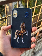 iPhone "X/XS" Polo Embroidered Case - Blue