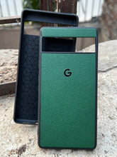 Google Pixel "7A" Premium Leather Texture Case - Green