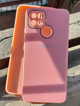 Oppo 'A15/A15s" Tempered Glass "Chrome" Case - Pink