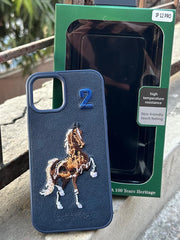 iPhone "12/12 Pro" Polo Embroidered Case - Blue