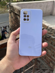 Xiaomi "Redmi 10" Tempered Glass "Chrome" Case - Purple