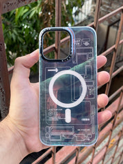 iPhone "14 Pro Max" Translucent Circuit Case - Green