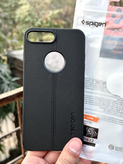 iPhone "7/8 Plus" Spigen Premium Woven Stitched Case - Black