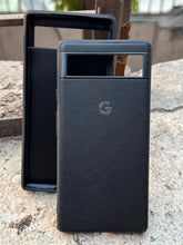 Google Pixel "6A" Premium Leather Texture Case - Black