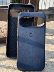 Google Pixel "9" Premium Leather Texture Case - Blue